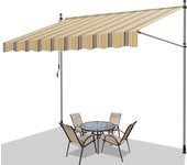 La toldo del balcón vuelve a estirar manualmente la manivela de la toldo del balcón para evitar rayos ultraviolet 3,5 m