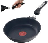 Ecode® sarten de 20 cm para induccion con mango extraible, antiadherentes y indicador de temperatura óptima