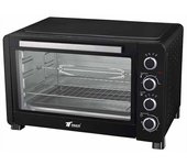 Horno electrico thulos 60l convección 2500w, regulación de temperatura hasta 230ºc, rejilla y bandeja, 64x46x40 cm