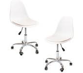 Pack 2 sillas dami office - blanco