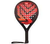 Pala de pádel kai 2.2 aktive sports fibra de carbono forma redonda rojo