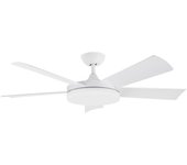 Ventilador de techo con luz orbegozo cp 115132, motor dc, 5 aspas, mando a distancia, temporizador, 132 cm de diámetro, 40 w