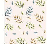 Papel pintado floral crema acuarela