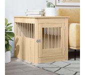 Maison exclusive - jaula para perros madera ingeniería roble sonoma 64,5x80x71 cm