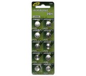 Pilas de botón alcalinas lr44 (10 pcs)