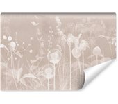 Papel pintado no tejido foto retro field plants para habitación 270cm x 180cm