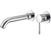 Valaz grifo de lavabo empotrado redondo monomando cromado acabado maneta luxury con caño 21cm- serie ofin