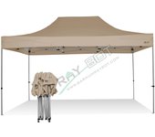 Carpa plegable 3x4,5 crudo sin telones laterales acero 30 mm. tejido recubierto de pvc impermeable, repelente al agua de 350gm