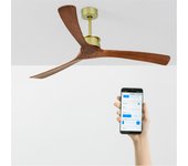Wind large dc - función verano/invierno - ventilador de techo 40w silencioso xl ø152 cm sin luz con wifi