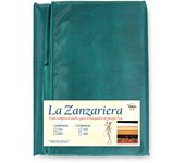 Marquisette mosquitera cortina para exterior emplomada en 8 tamaños diferentes liso verde cm. 300x300