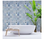 30 vinilos baldosas de cemento azulejos tristana - adhesivo de pared - revestimiento sticker mural decorativo - 30stickers10x10cm