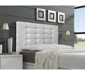 Cabecero cama montana tapizado polipiel primera calidad blanco 105*70