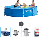 Paquete de piscina - intex - alrededor - 305x305x76 cm + accesorios cb54
