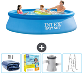 Paquete de piscina - intex - alrededor - 305x305x76 cm + accesorios cb13