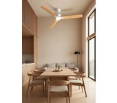 Wind modern - ventilador de techo 40w ø152 cm silencioso con luz led , wifi y mando a distancia
