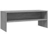 Mueble de tv sonoma de contrachapado gris 100x40x40 cm