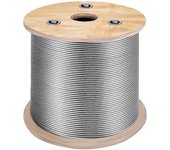 500 pies de cable de acero inoxidable cuerda de alambre 1 x 19 núcleos de filamento