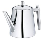 Kela 11355, teiera con filtro, acciaio inox, 0,9 l, ancona, argento
