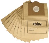 Vhbw 10x bolsa compatible con rowenta bully rb 800 - 839, rb 720, rb 700, rb 870 aspiradora - papel, 32 cm x 19 cm color arena