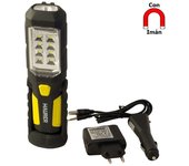 Linterna led recargable 8 led mas 1 led frontal (250 lumenes)