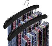 2 perchas para sujetadores de camiseta sin mangas para organizador de armario con 24 ganchos de metal plegables giratorios de 360°
