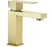 Grifo cuadrado para lavabo de baño, mezclador monomando para lavabo con grifos monomando para lavabo, lavabo sobre encimera