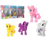 Globo playset 4 amigos mágicos ponis con cepillo w'toy (1 pieza mixta)