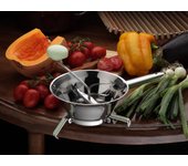 Colador rondo 3d de acero inoxidable de 20 cm para cocina