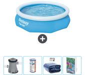 Paquete de piscina - bestway - alrededor - 305x305x76 cm + accesorios cb65