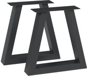 Set de 2 patas de mesa greiling 40x40 cm - negro [en.casa]
