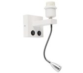 Aplique moderno blanco brazo flexible - brescia combi