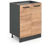 Vicco mueble bajo de cocina r-line, roble dorado, 60 cm sin encimera
