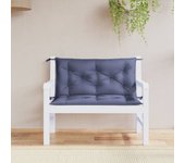 Cojines banco jardín 2 uds | cojín exterior tela oxford azul marino 100x50x7 cm cfw64143