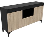 Aparador | mueble de televisión | mueble de salón | 2 puertas | 130x70x32,5cm | modelo kai | estante extraíble