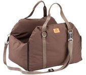 Ferplast bolsa transportín perro con bandolera y asas, cojín reversible, fijación al asiento y mosquetón magnético, 52 × 46 x h 35 cm, cruiser bolsa