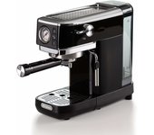 Cafetera espresso de metal ariete 1381 con manómetro de metal gris