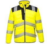 Chaqueta acolchada de a.v bicolor con cintas reflectantes forro interior de insulatex pw371