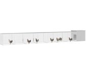 Gallinero de acero galvanizado gris 700x91x100 cm cfw54602
