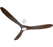 Ventilador de techo casafan eco genuino 318019 180cm aspas color nuez motor blanco