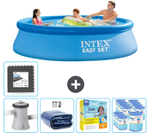 Paquete de piscina - intex - alrededor - 305x305x76 cm + accesorios cb24