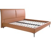 Cama polipiel color marrón 205 x 212 x 110