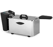 Freidora profesional acero inoxidable, 3,5l, termostato regulable, 2000w, freidora, acero inoxidable, capacidad 3,5l