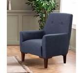 Sillón vina - dark azul oscuro nogal