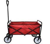 Carro de jardín plegable rojo para jardinería paisajismo carrito carretilla de jardin transporte plantas y herramientas