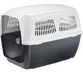 Ferplast transportín perro clipper 7, iata, transportín para perros grandes max 60 kg, transportín rígido, viaje mascotas coche avión tren, 105 x 75 x