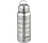 Relaxdays termo para café acero inoxidable, botella térmica hermética, 400ml, bebidas calientes y frías, plateada