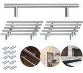 10 manijas de cocina para baño, manija de muebles, manija de gabinete de acero inoxidable, 156*96*12mm