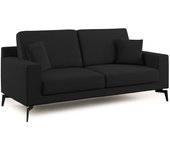 Prestige sofá moderno en microfibra desmontable 206 cm negro