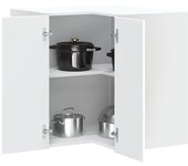 Mueble esquinero de pared para cocina de madera contrachapada porto blanco
