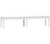 Banco de jardín muebles de exterior para terraza terraza de 2 plazas 203,5 x 44 x 45 cm madera maciza pino blanco 02_0011781